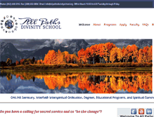 Tablet Screenshot of allpathsdivinityschool.org